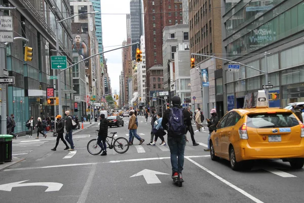 New York City Street Mothers Day Celebration Covid Inglês Maio — Fotografia de Stock