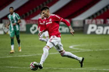  Uluslarası Gençlik ve Gençlik arasındaki maç. 8 Mayıs 2021, Porto Alegre, Brezilya: Porto Alegre (SC) 'deki Beira-Rio Stadyumu' nda düzenlenen Gaucho Futbol Şampiyonası 2021 yarı finali için geçerli olan Internacional vs Juventude arasındaki maç)