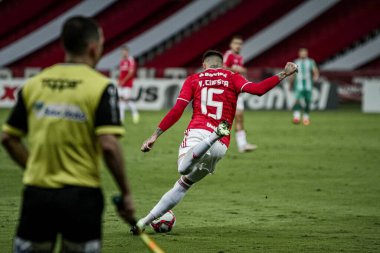  Uluslarası Gençlik ve Gençlik arasındaki maç. 8 Mayıs 2021, Porto Alegre, Brezilya: Porto Alegre (SC) 'deki Beira-Rio Stadyumu' nda düzenlenen Gaucho Futbol Şampiyonası 2021 yarı finali için geçerli olan Internacional vs Juventude arasındaki maç)