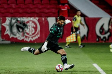  Uluslarası Gençlik ve Gençlik arasındaki maç. 8 Mayıs 2021, Porto Alegre, Brezilya: Porto Alegre (SC) 'deki Beira-Rio Stadyumu' nda düzenlenen Gaucho Futbol Şampiyonası 2021 yarı finali için geçerli olan Internacional vs Juventude arasındaki maç)