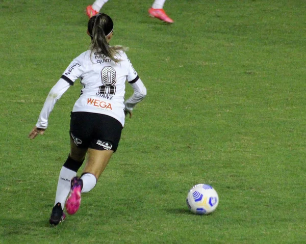 Jogo Entre Corinthians Palmeiras Pelo Campeonato Brasileiro Futebol Feminino Maio — Fotografia de Stock