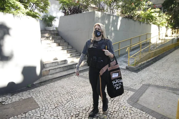 Операция Civil Police Sand Case Мая 2021 Года Рио Жанейро — стоковое фото