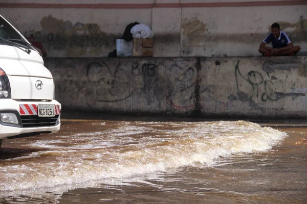 Construction Bridges Reduce Impacts Caused Flood Manaus May 2021 Manaus — Stock Photo, Image