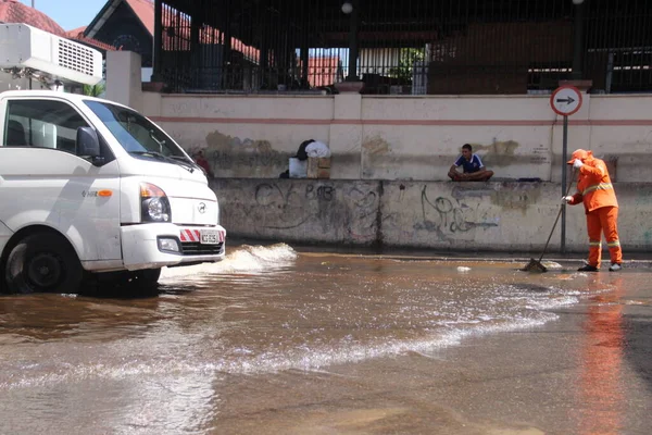 Construction Bridges Reduce Impacts Caused Flood Manaus May 2021 Manaus — Stock Photo, Image