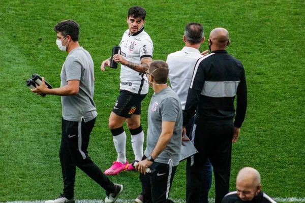 Sao Paulo 2021 Coríntios Inter Limeira Paulista Jogo Entre Coríntios — Fotografia de Stock