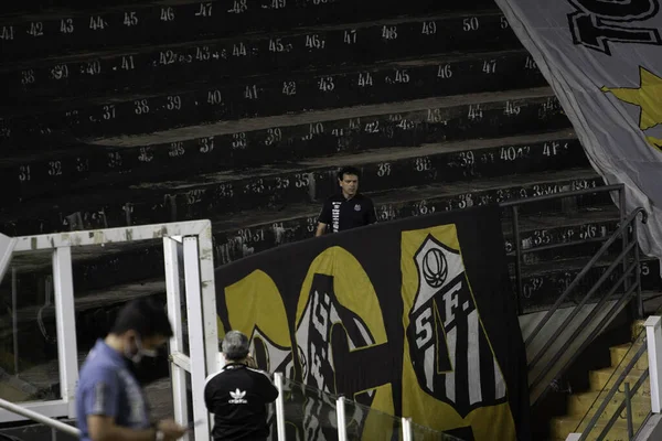 Santos 2021 Copa Libertadores Santos Boca Juniors Oferta Durante Partido — Foto de Stock