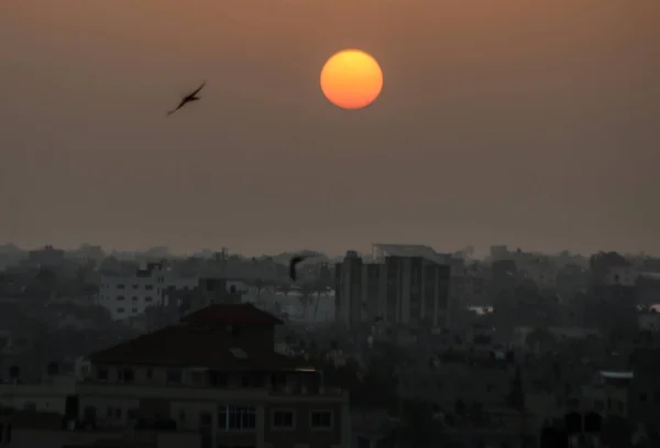 Izrael Útočí Gazu Května 2021 Palestina Gaza Výbuchy Požáry Způsobené — Stock fotografie