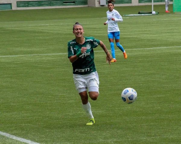 Spiel Zwischen Palmeiras Und Real Brasilia Die Brasilianische Frauenfußballmeisterschaft Mai — Stockfoto