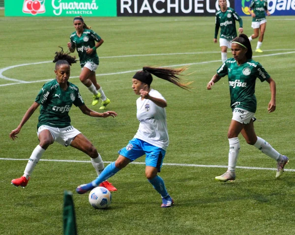 Partido Entre Palmeiras Real Brasilia Por Campeonato Brasileño Fútbol Femenino — Foto de Stock