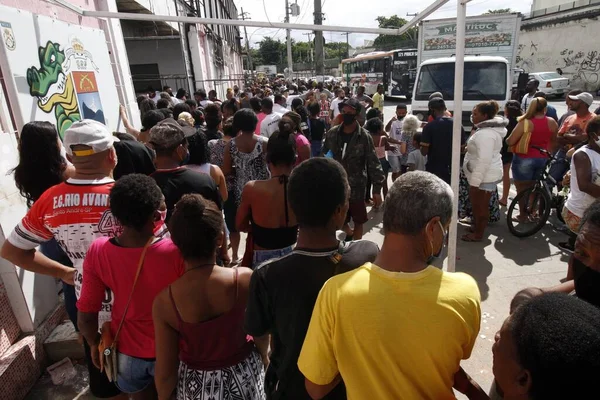 Frente Nacional Racista Distribuye Cestas Básicas Alimentos Jacarezinho Mayo 2021 —  Fotos de Stock