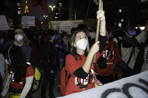 Movimentos Negros Protestam Contra Racismo Porto Alegre Maio 2021 Porto — Fotografia de Stock