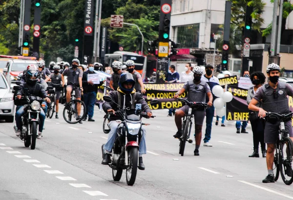 Nővérek Tiltakoznak Sao Paulóban 2021 Május Sao Paulo Brazília Kategória — Stock Fotó