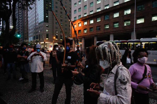 Протестуйте Проти Упередження Травня 2021 Року Ріо Жанейро Бразилія Члени — стокове фото