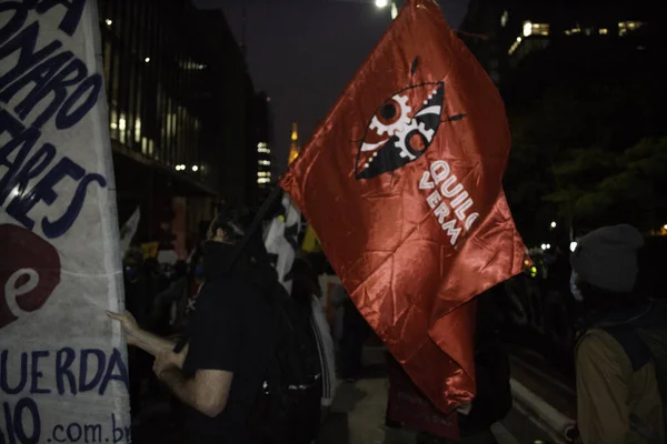 Siyah Hareketler Porto Alegre Deki Irkçılığı Protesto Ediyor Mayıs 2021 — Stok fotoğraf