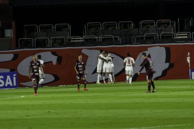 (Paulista Şampiyonası 'nın çeyrek finalleri. 14 Mayıs 2021, Sao Paulo, Brezilya: Sao Paulo ve Ferroviaria arasındaki maç, Paulista Futbol Şampiyonası çeyrek finalleri için geçerli, Cuma gecesi Morumbi Stadyumu 'nda (14). Sao. 