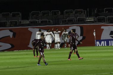 (Paulista Şampiyonası 'nın çeyrek finalleri. 14 Mayıs 2021, Sao Paulo, Brezilya: Sao Paulo ve Ferroviaria arasındaki maç, Paulista Futbol Şampiyonası çeyrek finalleri için geçerli, Cuma gecesi Morumbi Stadyumu 'nda (14). Sao. 