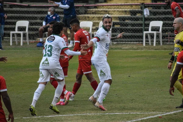 Spo Paulista Championship Series Segunda División Entre Portuguesa Audax Mayo —  Fotos de Stock