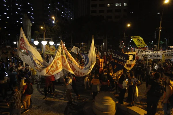 Protesto Contra Corte Recursos Universidade Federal Rio Janeiro Maio 2021 — Fotografia de Stock