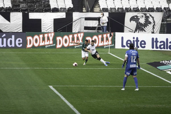 Corinthians Palmeiras Jogam Semifinal Campeonato Paulista Maio 2021 São Paulo — Fotografia de Stock