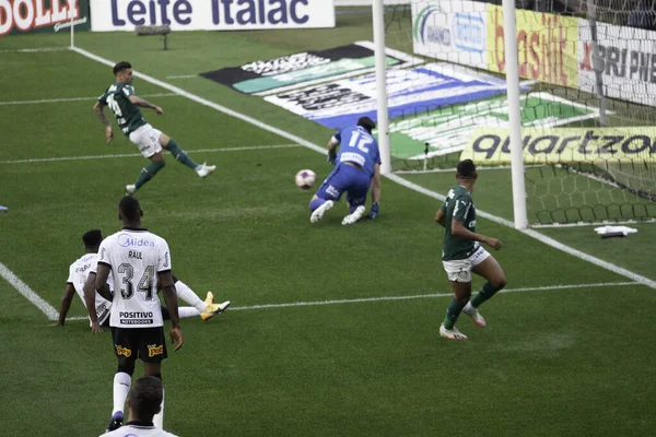 Κορίνθιοι Εναντίον Palmeiras Παίζουν Στο Paulista Championship Semifinal Μαΐου 2021 — Φωτογραφία Αρχείου