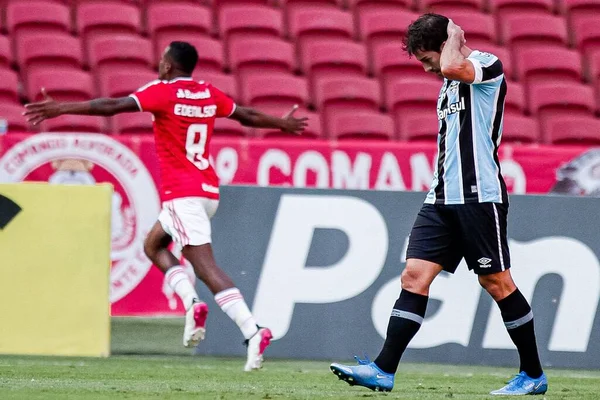 Inter Gremio Jouent Pour Finale Championnat Gaucho Mai 2021 Porto — Photo