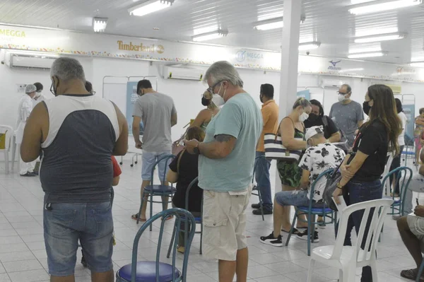 Vacinação Pessoas Com Comorbidades Cidade Natal Maio 2021 Natal Brasil — Fotografia de Stock