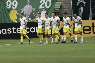 Palmeiras ve Defensa y Justicia arasındaki maç Libertadores. 18 Mayıs 2021, Sao Paulo, Brezilya: Defensa y Justicia 'dan koç Sebastian Beccacece, Palmeiras ve Defensa y Justicia (Arjantin) maçında)