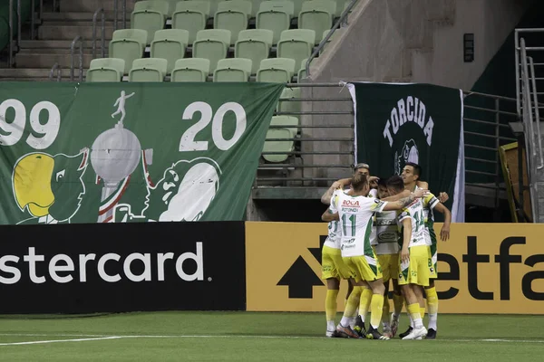 Jogo Entre Palmeiras Defensa Justicia Libertadores Maio 2021 São Paulo — Fotografia de Stock