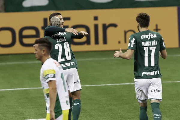 Párbaj Palmeiras Defensa Justicia Libertadores Között 2021 Május Sao Paulo — Stock Fotó