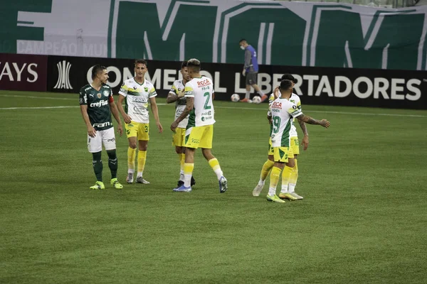 Palmeiras Defensa Justicia Arasındaki Maç Libertadores Mayıs 2021 Sao Paulo — Stok fotoğraf