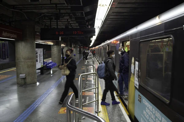 Sao Paulo Strike Subway Mai 2021 Sao Paulo Brasilien Bahn — Stockfoto