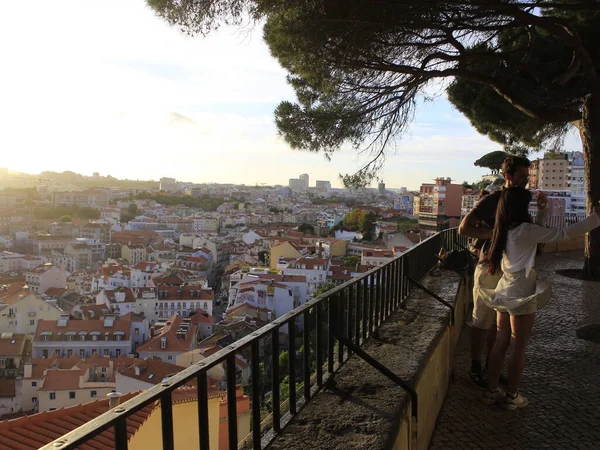 Otevření Cestovního Ruchu Portugalsku Května 2021 Lisabon Portugalsko Lidé Ulicích — Stock fotografie