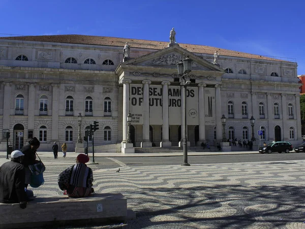 Відкриття Туризму Португалії Травня 2021 Лісабон Португалія Люди Вулицях Серед — стокове фото