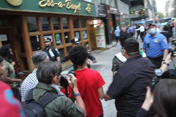 Protesto Pacífico Palestina Livre Nova York Maio 2021 Nova York — Fotografia de Stock