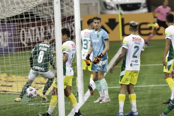 Jogo Entre Palmeiras Defensa Justicia Libertadores Maio 2021 São Paulo — Fotografia de Stock