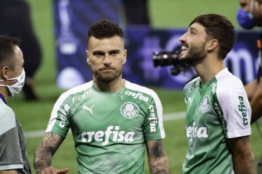 Paulista Şampiyonası Finali Palmeiras, Sao Paulo 'ya karşı. 20 Mayıs 2021, Sao Paulo, Brezilya: Sao Paulo 'dan Koç Hernan Crespo - Palmeiras ve Sao Paulo arasında oynanan futbol maçı, Paulista Futbol Şampiyonası finalinin ilk maçı için geçerlidir.