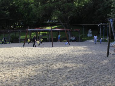 20 Mayıs 2021, Lizbon, Portekiz: Portekiz başkenti ve Tagus Nehri 'nin inanılmaz manzarasını sunan Lizbon' daki Eduardo VII Park 'ta hareket