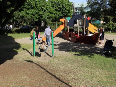 20 Mayıs 2021, Lizbon, Portekiz: Portekiz başkenti ve Tagus Nehri 'nin inanılmaz manzarasını sunan Lizbon' daki Eduardo VII Park 'ta hareket