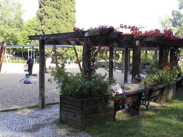 Mai 2021 Lissabon Portugal Bewegung Eduardo Vii Park Lissabon Der — Stockfoto