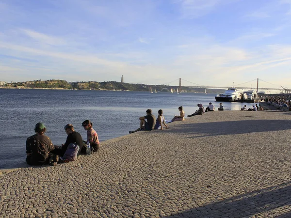 Mayıs 2021 Lizbon Portekiz Portekiz Başkenti Tagus Nehri Nin Inanılmaz — Stok fotoğraf
