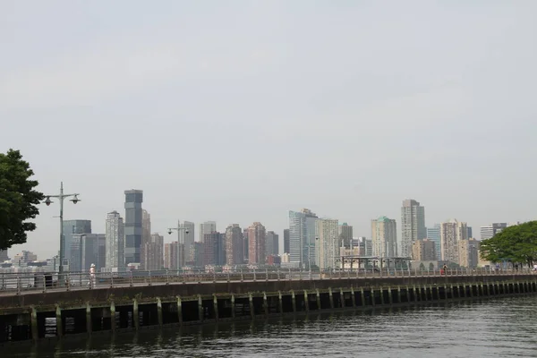 Folkrörelser Vid Hudson River Park Maj 2021 New York Usa — Stockfoto