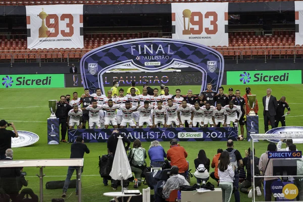 Campeonato Paulista 2021 Sao Paulo Palmeiras Partido Fútbol Entre Sao — Foto de Stock