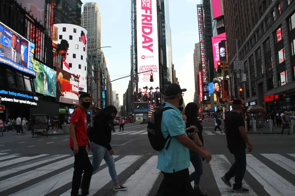 Mai 2021 New York Usa Bewegung Times Square New York — Stockfoto