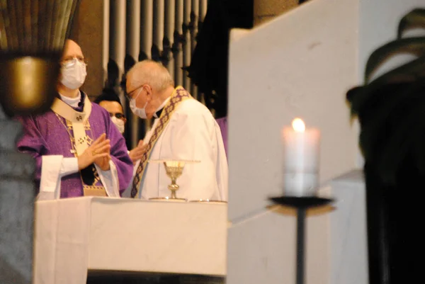 Messe Septième Jour Mort Maire Bruno Covas Mai 2021 Sao — Photo