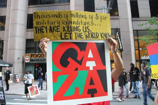 Protesto Livre Palestina Frente Moma Nova York Maio 2021 Nova — Fotografia de Stock