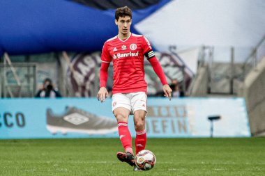 Gaucho Şampiyonası: Gremio - Internacional, 23 Mayıs 2021, Porto Alegre, Brezilya: Bu Pazar Porto Alegre 'deki Arena do Gremio, Porto Alegre' de oynanan 2021 Gaucho Şampiyonası finali için geçerli olan Gremio ve Internacional arasındaki maç).