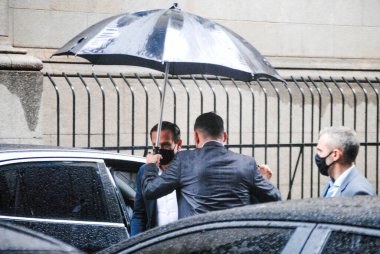  Başkan Bruno Covas 'ın ölümünün yedinci günü. 22 Mayıs 2021, Sao Paulo, Brezilya: Sao Paulo, Sao Paulo 'daki Katedral Se' de Belediye Başkanı Bruno Covas 'ın (PSDB) ölümü için düzenlenen Yedinci Gün Ayinine aile üyeleri, arkadaşlar ve yetkililer katıldı.