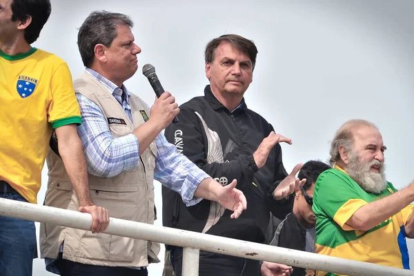 President Bolsonaro Protest Med Anhängare Rio Janeiro Maj 2021 Rio — Stockfoto