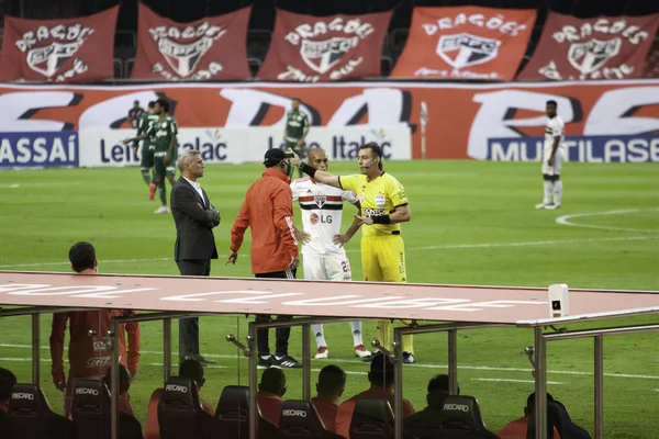 Campionato Paulista 2021 San Paolo Palmeiras Partita Calcio Tra San — Foto Stock