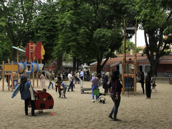 Movimento Parque Público Jardim Estrela Lisboa Maio 2021 Lisboa Portugal — Fotografia de Stock